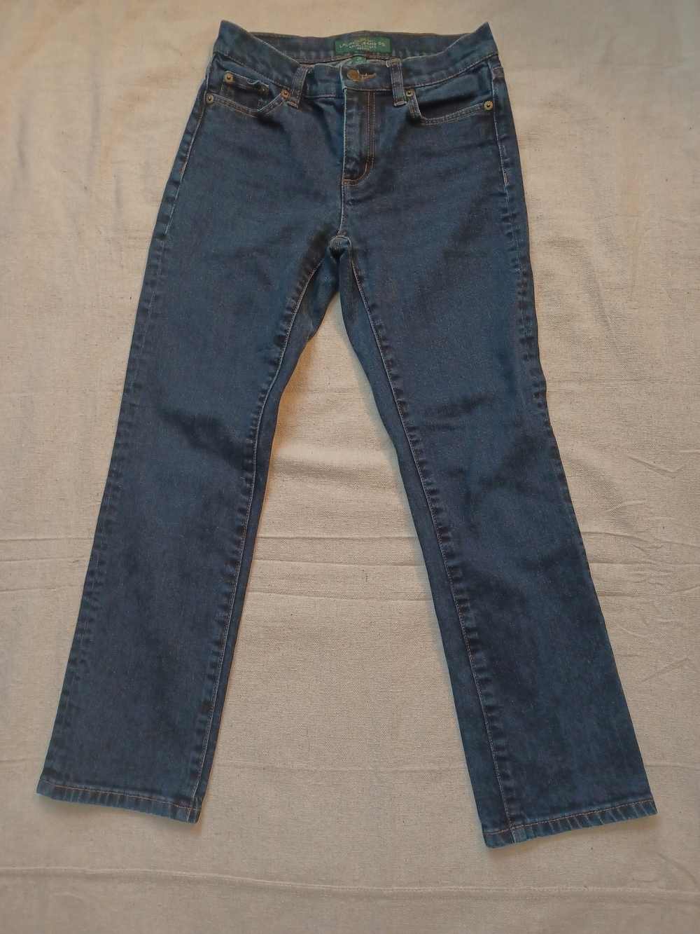 Ralph Lauren Dark Classic Straight Denim Jeans Women's Size 2 Petite